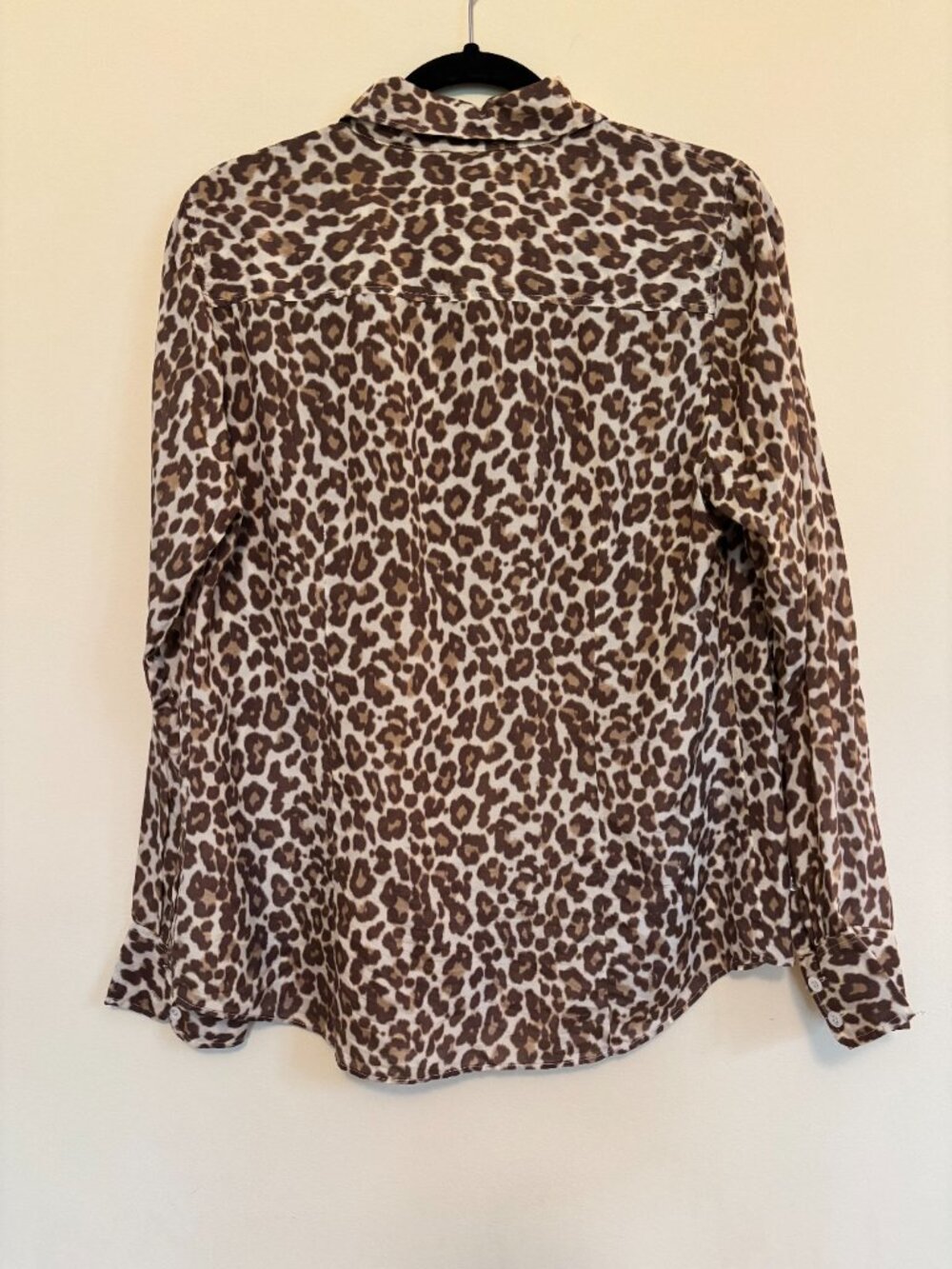 J.CREW LEOPARD PERFECT SHIRT, WOMENS SIZE 12 EXCELLENT CONDITION - Picture 6 of 6